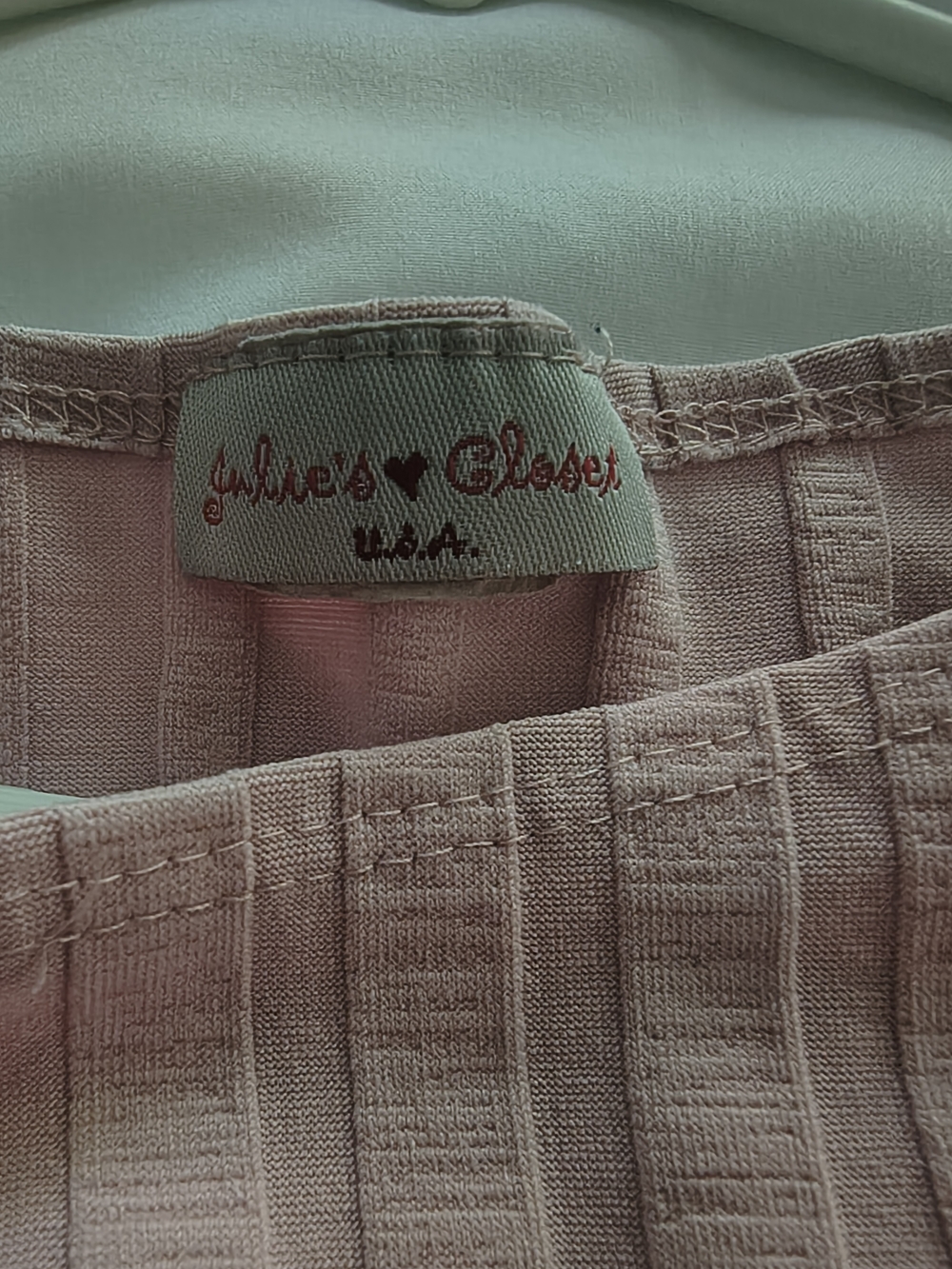 julie's closet Pink Ribbed Tank Top